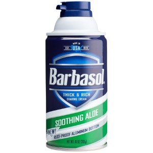 BARBASOL SHAVING CREAM ALOE 10z