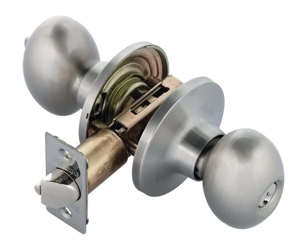 Toleda V1900-SA Exterior Lock / Santiago, Satin Nickel