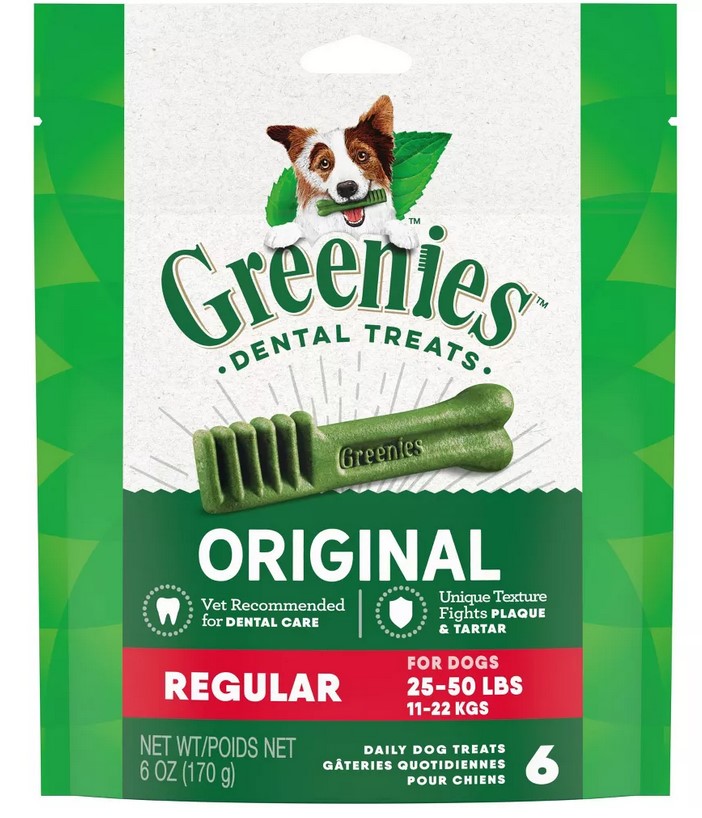 Greenies Regular Original Chicken Dental Dog Treats, 6oz