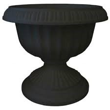 12 GRECIAN BLACK URN