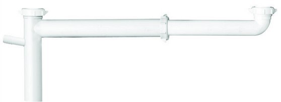 Plumb Pak PP919W End Waste Outlet, 1-1/2 Inch Slip/Plastic, White