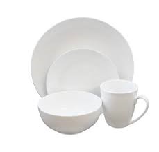 OGALLA 16PC DINNERWARE SET WHT