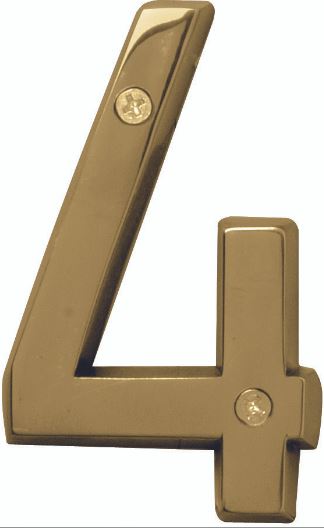 HY-KO 4 POLISHED BRASS NUMBER 4