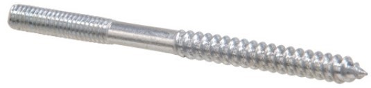 Zinc 4313 Hanger Bolts (#8-32 x 5/8")