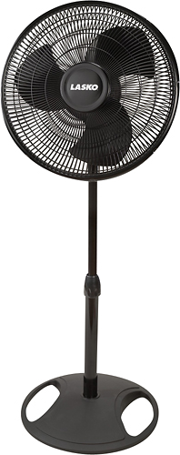 LASKO Oscil Stand Fan Black 16""