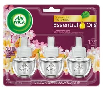 AIR WICK SCENTED OIL SUM/DEL 3PK