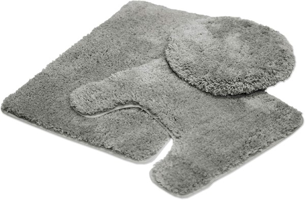 Queen Mary Bathroom Rug Grey