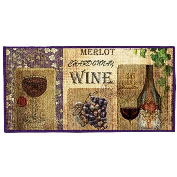 Bordeaux Wine 20x40 Kitchen Rug