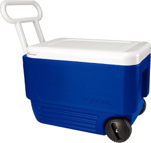 WHEELIE COOLER BLU/WHT 38QT