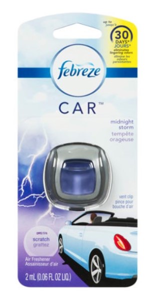 Febreze Car Vent Air Freshener, Midnight Storm