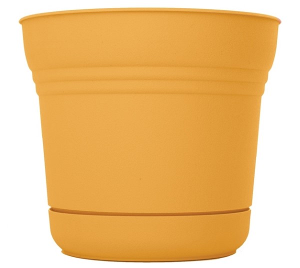 Bloem Saturn Planter w/Saucer | Earthy Yellow | 5 inch