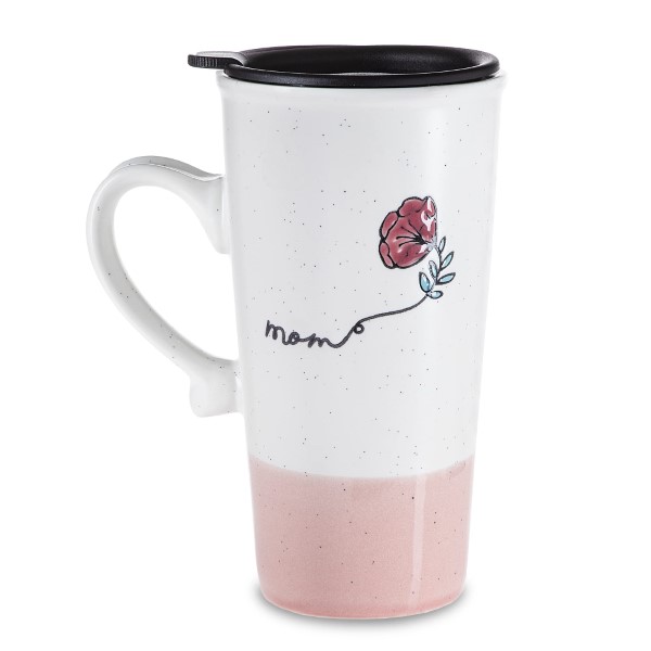 TRAVEL MUG-CERAMIC MORNINGS 18Z