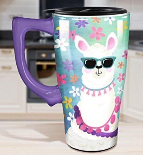 TRAVEL MUG-CERAMIC CAT 18Z