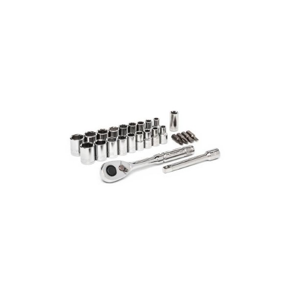 CRESCENT SOCKET SET 1/4DR 25PC