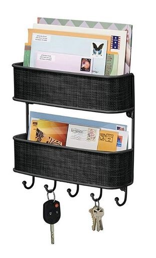 2 tier Metal Mail Shelves