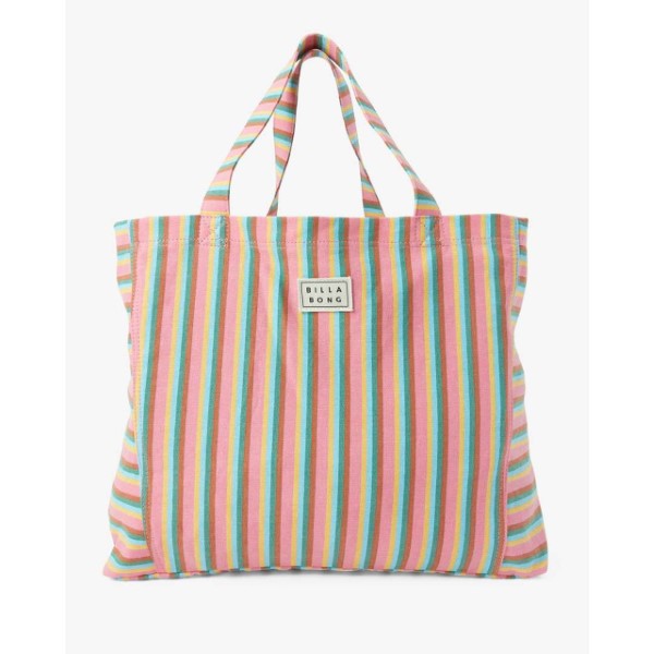 ESSENTIAL TOTE BAG BK/WHT STRIPE