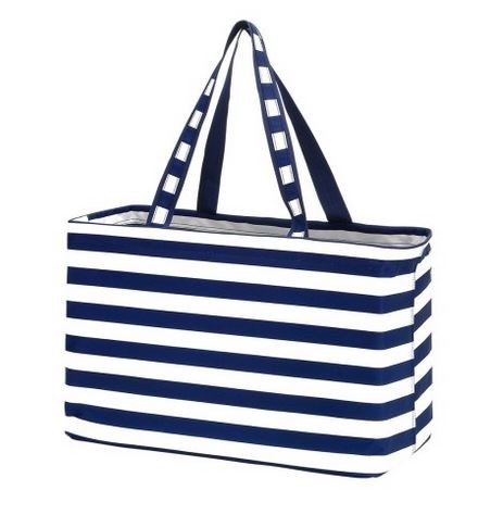 ESSENTIAL TOTE BAG NAVY STRIPE