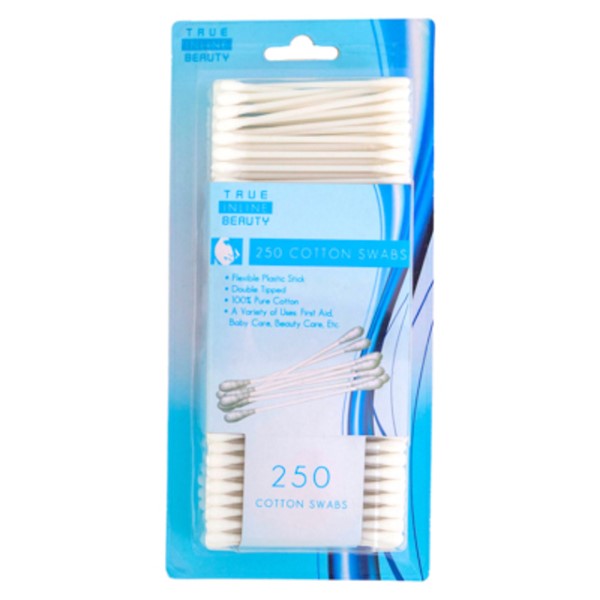 COTTON SWABS 250 CT PLASTIC