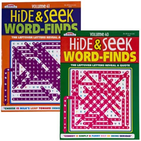 HIDE & SEEK WORD FIND