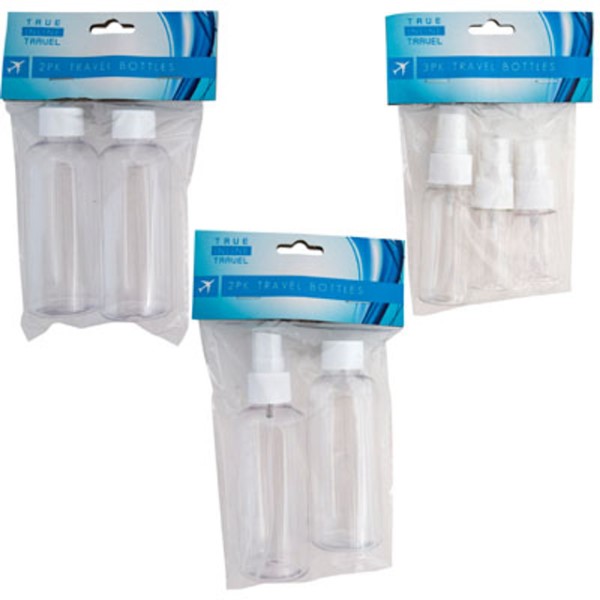 TRAVEL BOTTLE KIT CLEAR CAP