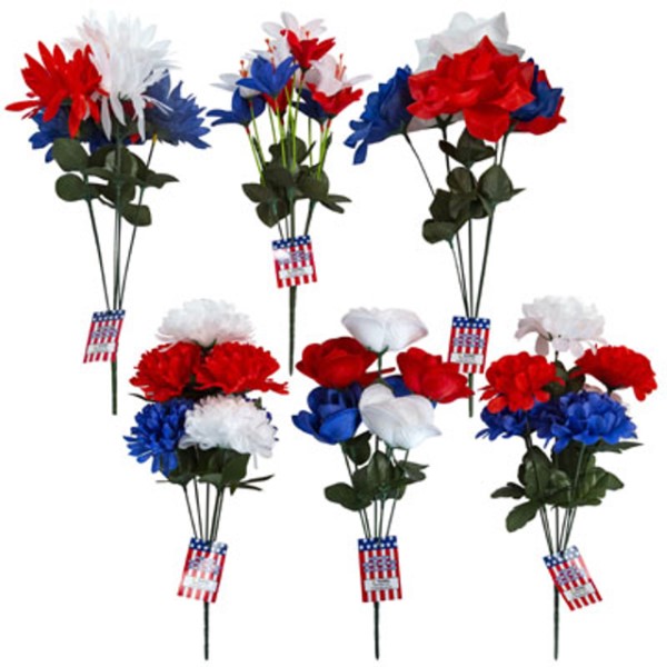 FLORAL BOUQUET PATRIOTIC 15"