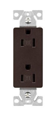 Eaton TR1107RB-SP-L Duplex Receptacle |15 A | 2-Pole | Oil Rubbed Bronze