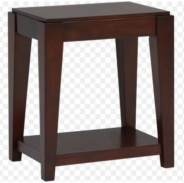 CASSARA END TABLE CHERRY BROWN