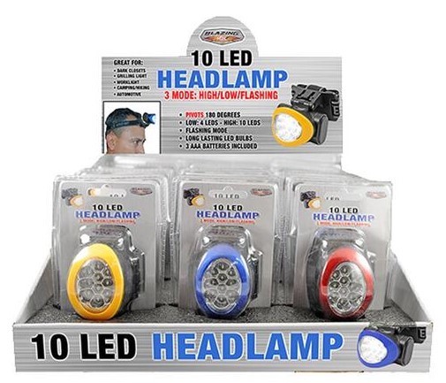 Blazing LEDz 702101 LED Head Lamp, Assorted