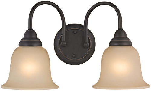 Boston Harbor Dimmable Vanity Light Fixture, (2) 60/13 W, Medium, A19/Cfl