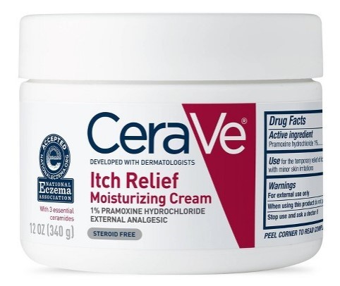 CeraVe Moisturizing Anti-Itch Cream with Pramoxine Hydrochloride, 12oz