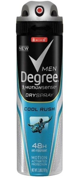 Degree Men MotionSense Dry Spray Antiperspirant | Cool Rush | 3.8 oz