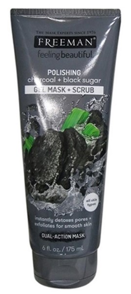 Freeman Feeling Beautiful Polishing Charcoal & Black Sugar Facial Gel Mask,