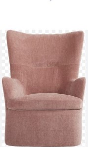 SWIVEL GLIDER CHAIR PINK