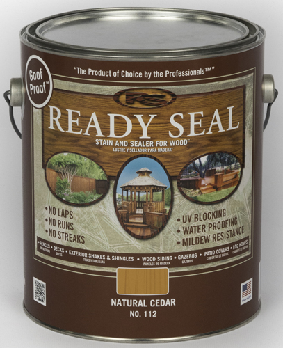 Ready Seal 112 Stain and Sealer, Natural Cedar, 1 gal Can