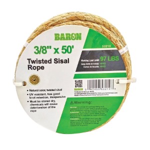 BARON TWISTED ROPE 3/8""X50FT