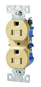 Cooper Wiring TR270V-BOX Tamper Resistant Duplex Receptacle, Ivory