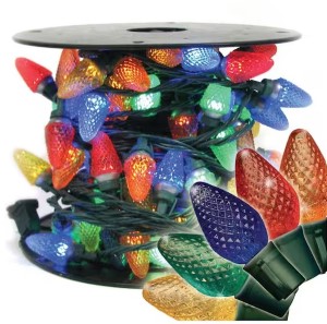 Brite Star 100-Light Faceted C7 LED Multi-Colored-Light Set