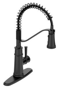 Moen - Belfield One-Handle High Arc Pulldown Kitchen Faucet | Matte Black