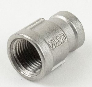 Stainless Steel  1/2-in FIP x 3/8-in FIP Reducing Coupling