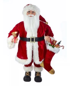 36" KRINGLE KLAUS RED STANDING SANTA