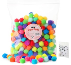 Mr. Pen Pom Poms | 1in |  250 pcs