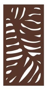 Modinex Decorative Composite Fence Panel in Cabo Design | Espresso Brown |4