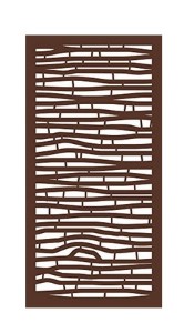 Outdeco Bamboo Design Decorative Screen Panel | Espresso | 2 ft. x 4 ft.