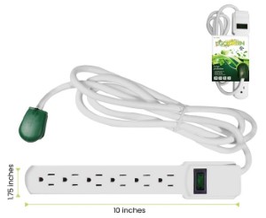 GoGreen Power GG-16106MS 6 Outlet Surge Protector with 6ft Cord