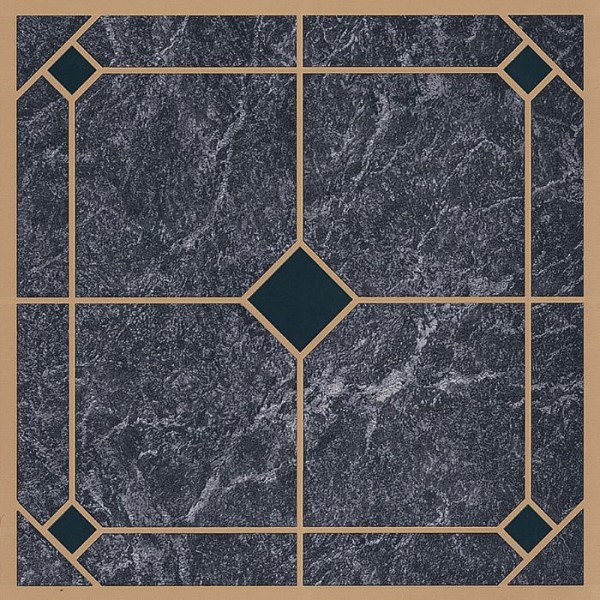 MINT CRAFT BLUE/GOLD VINYL FLOOR TILES