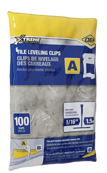 QEP 99761 Xtreme 1/16 In. Tile Leveling Clips