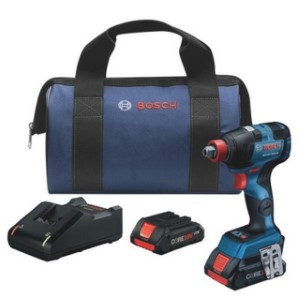 Cordless, Impact Driver, 1/2 in Square, 1/4 in Hex, 18V DC, 1,600 in-lb Max. Torque