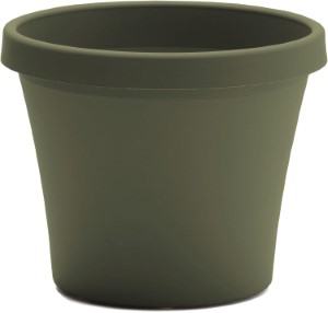 TERRA BLACK PLANTER 8"