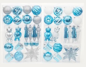 NOVELTY ORNAMENT | BLUE | 27 PIECE