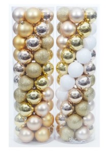 60MM CHRISTMAS BALLS | GOLD | 50 PIECE